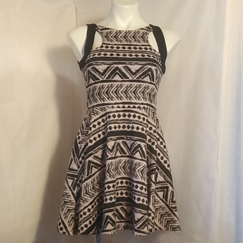 "Material Girl" Trible Print Summer Dress